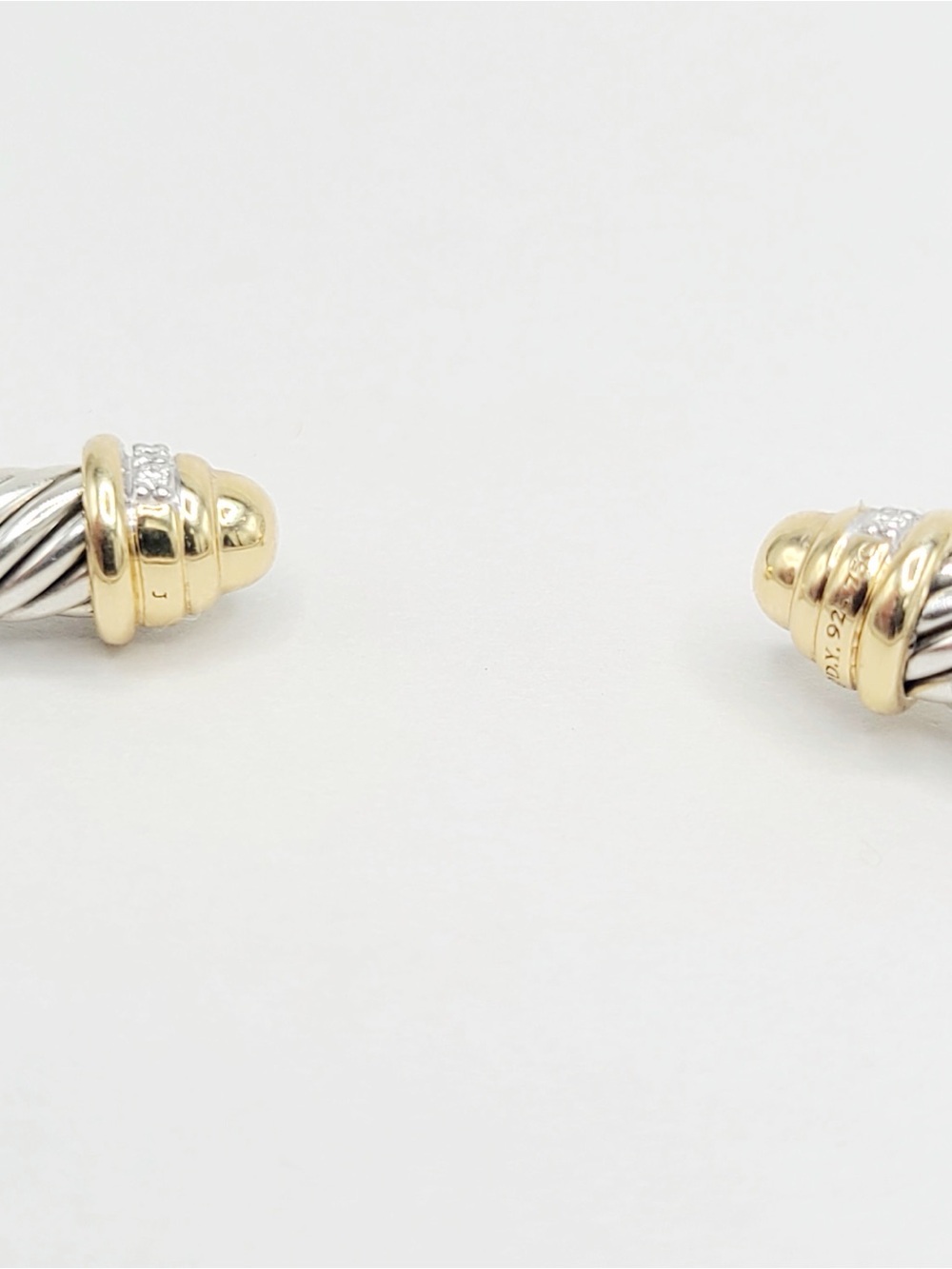 David Yurman Classic Cable Bracelet With Diamonds and Gold Dome , 5mm - Picture 8 of 8